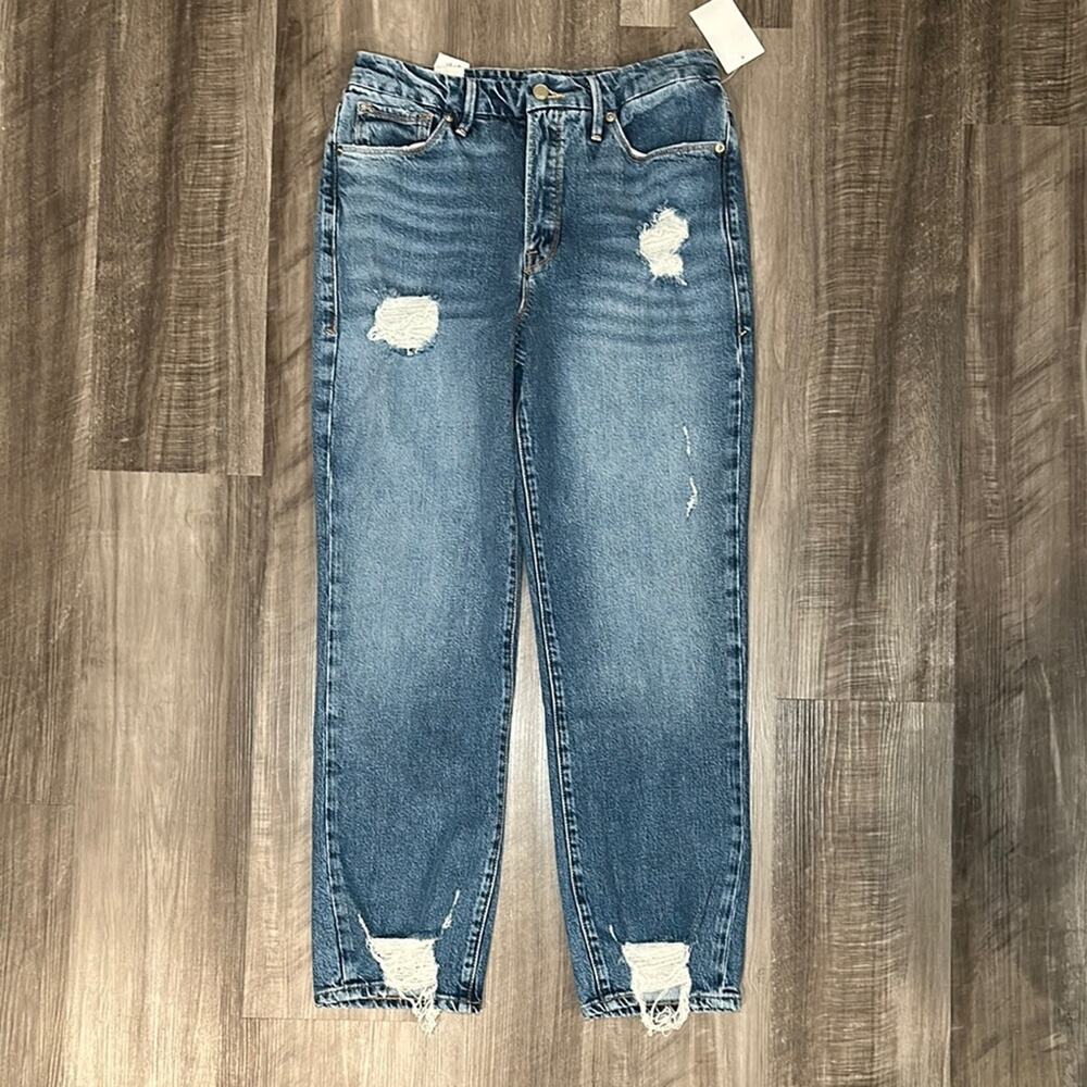 Good American High Rise Distressed Boyfriend Jeans - 4/27